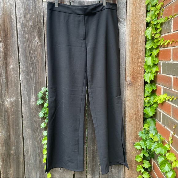 Women’s Y2K Cropped Flare Trousers w/ Leg Slits - Picture 1 of 7